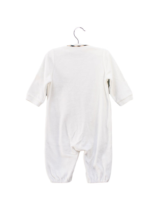 A White Long Sleeve Jumpsuits from Daks in size 3-6M for boy. (Back View)
