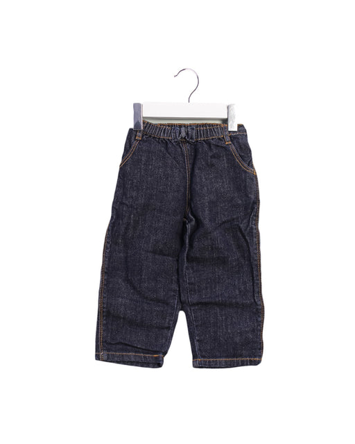 A Blue Jeans from Petit Bateau in size 12-18M for girl. (Front View)