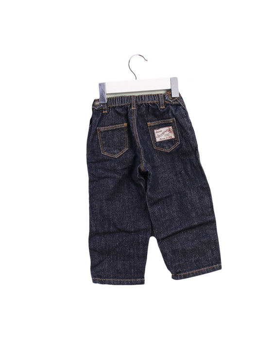 A Blue Jeans from Petit Bateau in size 12-18M for girl. (Back View)