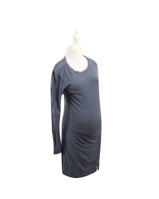 A Grey Long Sleeve Dresses from Isabella Oliver in size S for maternity. (Front View)