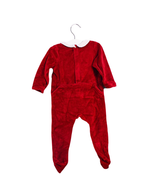 A Red Long Sleeve Jumpsuits from Jacadi in size 6-12M for girl. (Back View)