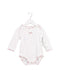 A White Long Sleeve Bodysuits from Carrément Beau in size 6-12M for girl. (Front View)