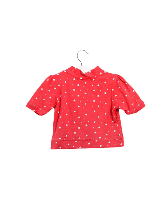 A Red Rash Guards from Archimede in size 3-6M for girl. (Back View)