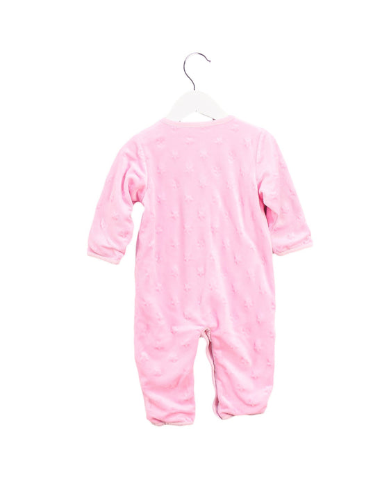 A Pink Long Sleeve Jumpsuits from Chickeeduck in size 12-18M for girl. (Back View)