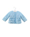 A Blue Puffer/Quilted Jackets from Monnalisa in size 3-6M for girl. (Front View)