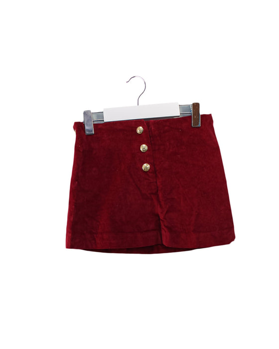 A Red Short Skirts from Jacadi in size 4T for girl. (Front View)