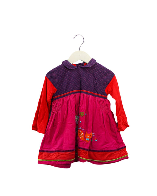 A Pink Long Sleeve Dresses from Catimini in size 2T for girl. (Front View)