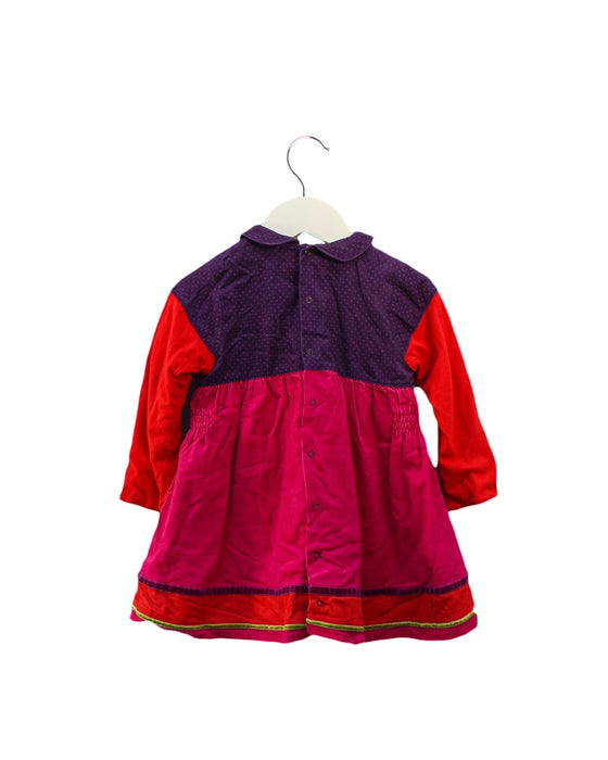 A Pink Long Sleeve Dresses from Catimini in size 2T for girl. (Back View)