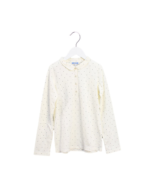 A White Long Sleeve Tops from Jacadi in size 10Y for girl. (Front View)