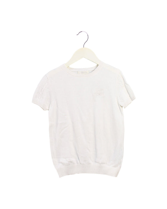 A Ivory Short Sleeve Tops from Nicholas & Bears in size 4T for girl. (Front View)