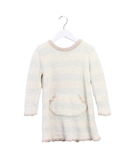 A Ivory Sweater Dresses from Gelato Pique in size 4T for girl. (Front View)