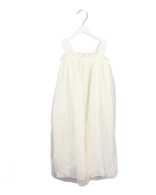 A White Sleeveless Dresses from Bonpoint in size 12Y for girl. (Front View)