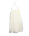 A White Sleeveless Dresses from Bonpoint in size 12Y for girl. (Back View)