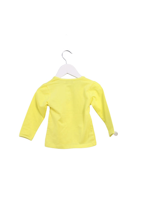 A Yellow Long Sleeve Tops from Hilly Chrisp in size 6-12M for girl. (Back View)
