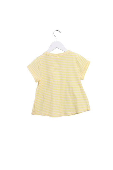 A Yellow Short Sleeve T Shirts from Zimmermann in size 4T for girl. (Back View)
