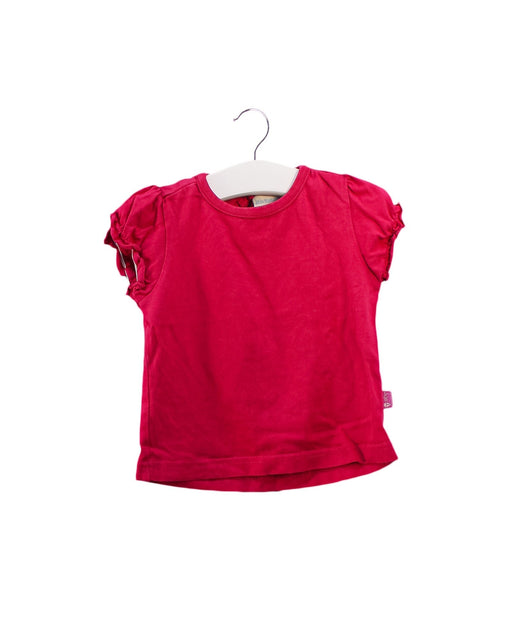 A Pink Short Sleeve Tops from Jojo Maman Bébé in size 6-12M for girl. (Front View)