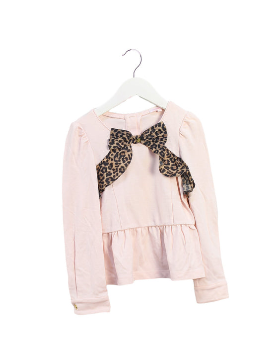 A Pink Long Sleeve Tops from Nicholas & Bears in size 6T for girl. (Front View)