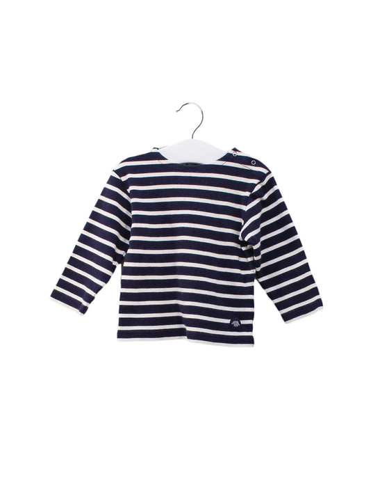A Navy Long Sleeve Tops from Armor Lux in size 6-12M for girl. (Front View)