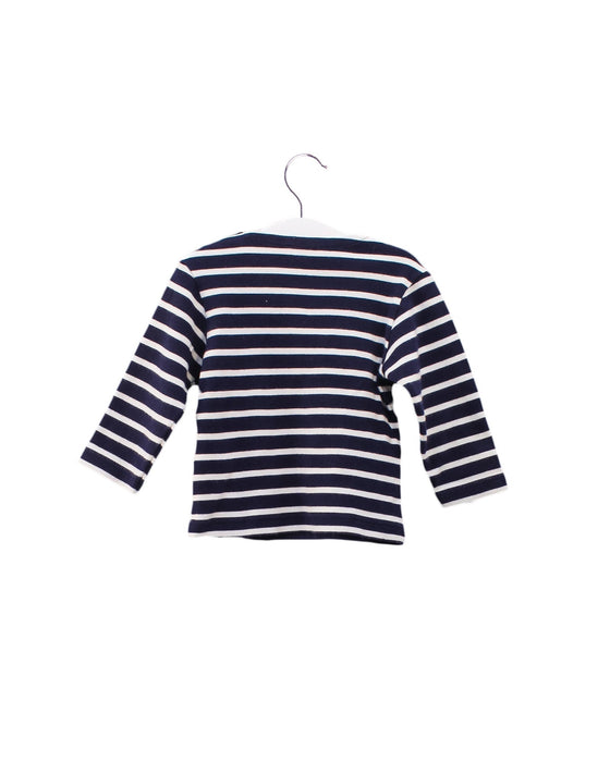 A Navy Long Sleeve Tops from Armor Lux in size 6-12M for girl. (Back View)