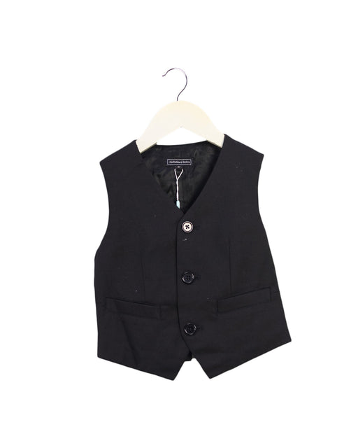 A Black Dress Up Vests from Nicholas & Bears in size 4T for boy. (Front View)