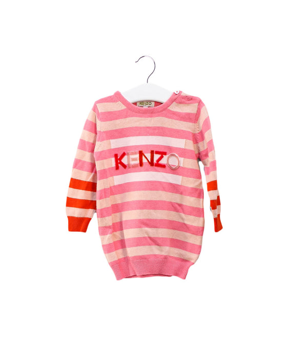 A Pink Sweater Dresses from Kenzo in size 12-18M for girl. (Front View)