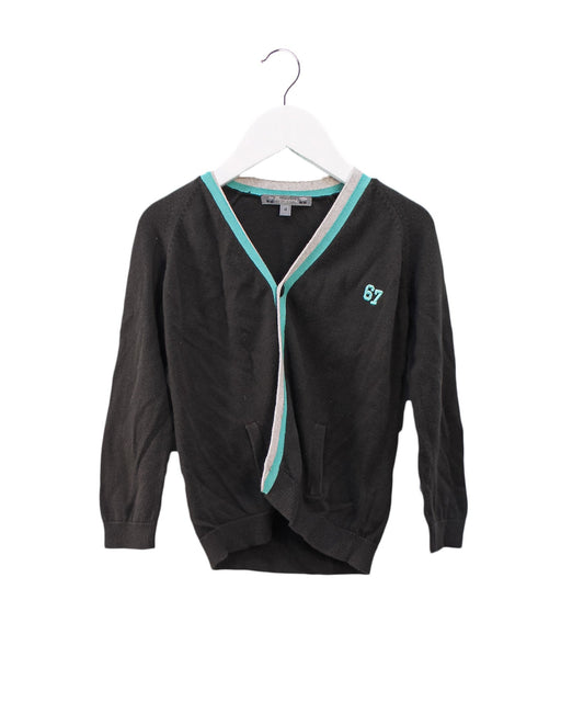 A Black Cardigans from Bonpoint in size 4T for boy. (Front View)