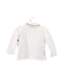 A White Long Sleeve Polos from Armani in size 6-12M for girl. (Back View)