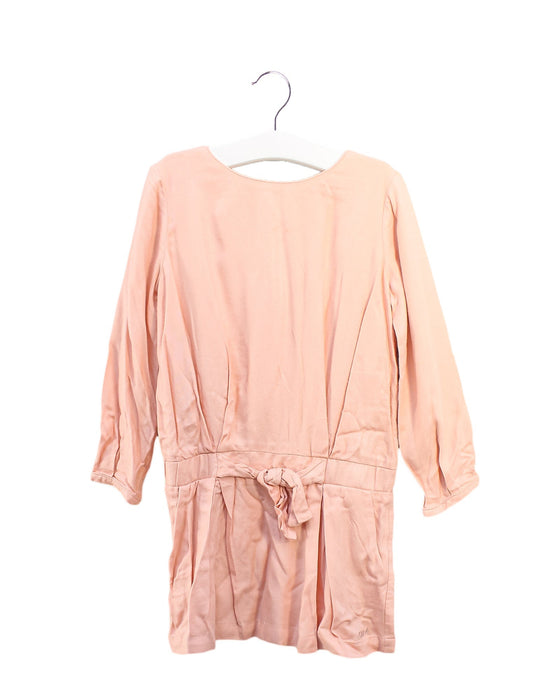 A Pink Long Sleeve Dresses from Chloe in size 4T for girl. (Front View)