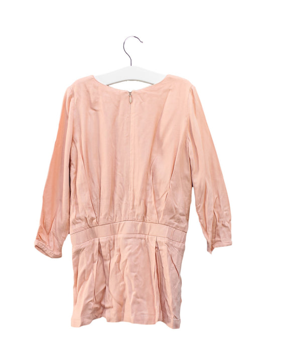 A Pink Long Sleeve Dresses from Chloe in size 4T for girl. (Back View)