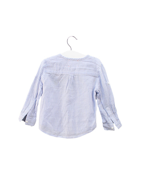 A Blue Long Sleeve Tops from Bonheur du Jour in size 6-12M for boy. (Back View)
