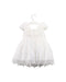 A White Short Sleeve Dresses from Nicholas & Bears in size 2T for girl. (Back View)