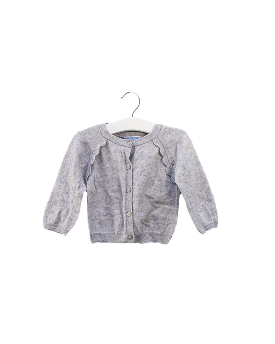 A Grey Cardigans from Jacadi in size 6-12M for girl. (Front View)