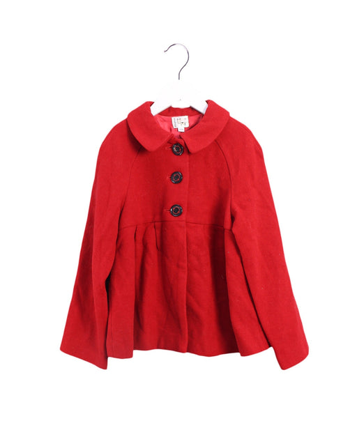 A Red Coats from Kingkow in size 10Y for girl. (Front View)