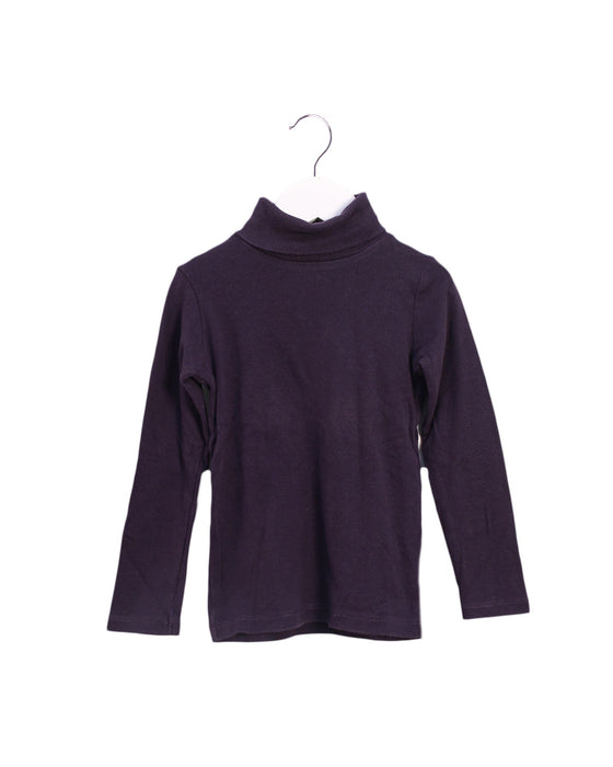 A Purple Long Sleeve Tops from Bonpoint in size 4T for girl. (Front View)