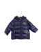 A Navy Puffer/Quilted Jackets from Nicholas & Bears in size 2T for girl. (Front View)