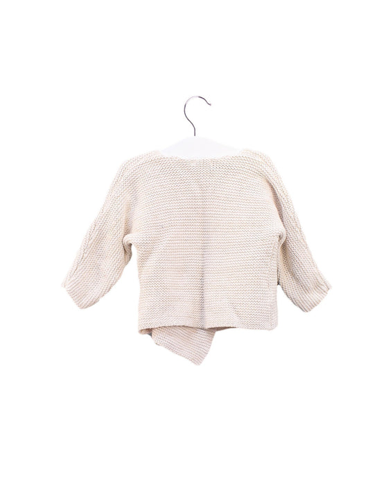 A Pink Cardigans from Bout'Chou in size 6-12M for girl. (Back View)