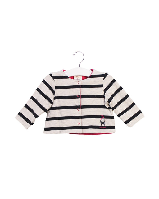 A Grey Cardigans from Catimini in size 3-6M for girl. (Front View)