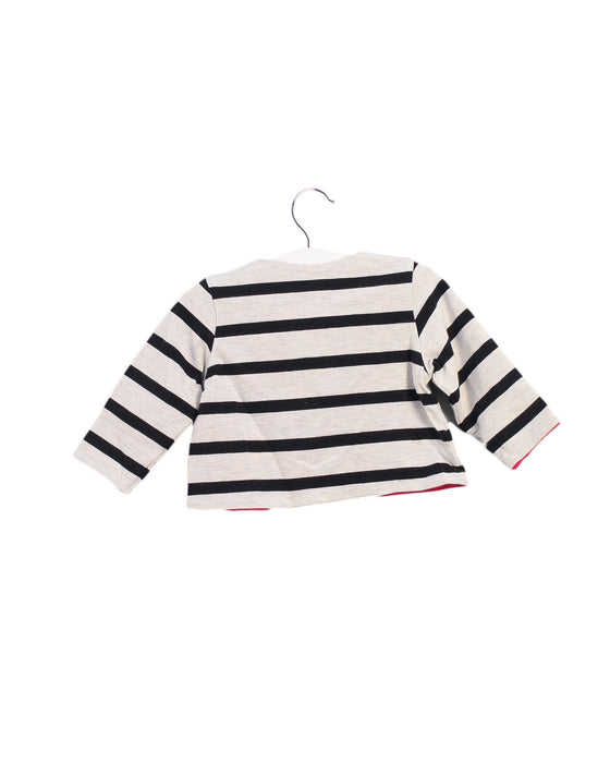 A Grey Cardigans from Catimini in size 3-6M for girl. (Back View)