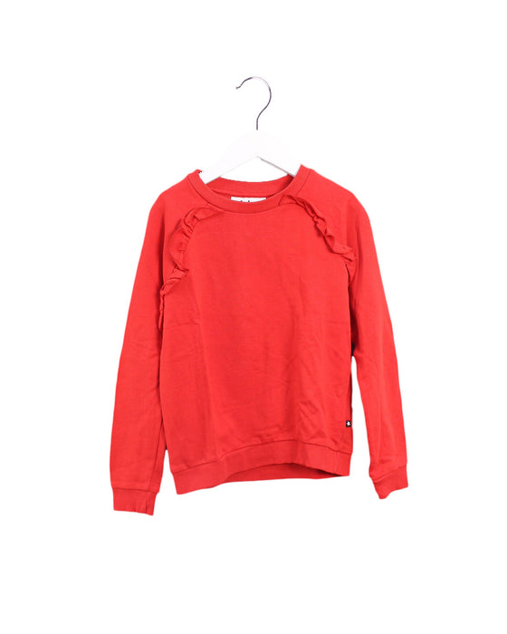 A Red Crewneck Sweatshirts from Molo in size 7Y for girl. (Front View)