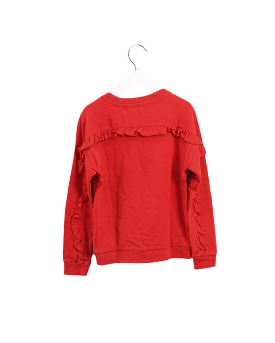 A Red Crewneck Sweatshirts from Molo in size 7Y for girl. (Back View)