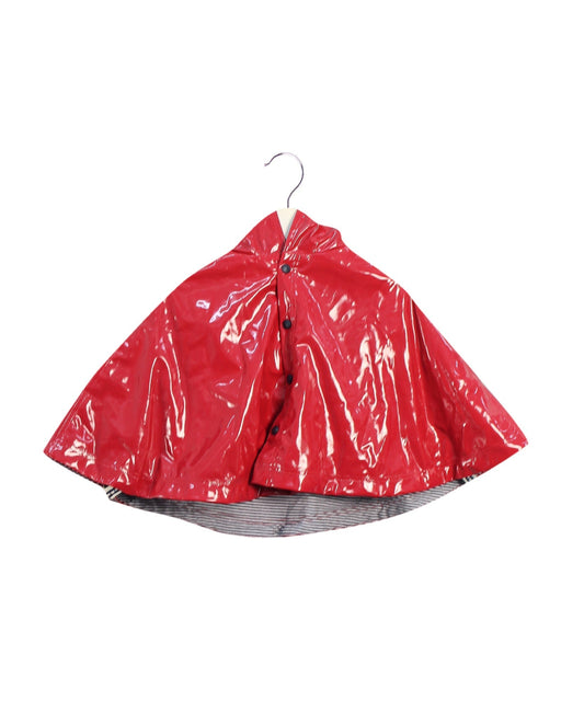 A Red Capes & Ponchos from Petit Bateau in size 3-6M for girl. (Front View)