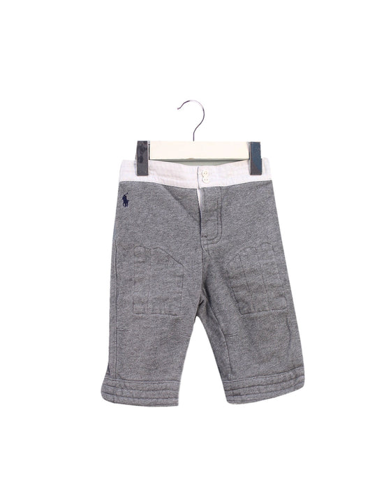 A Grey Casual Pants from Ralph Lauren in size 3-6M for boy. (Front View)