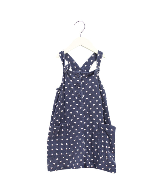A Navy Overall Dresses from Crewcuts in size 4T for girl. (Front View)