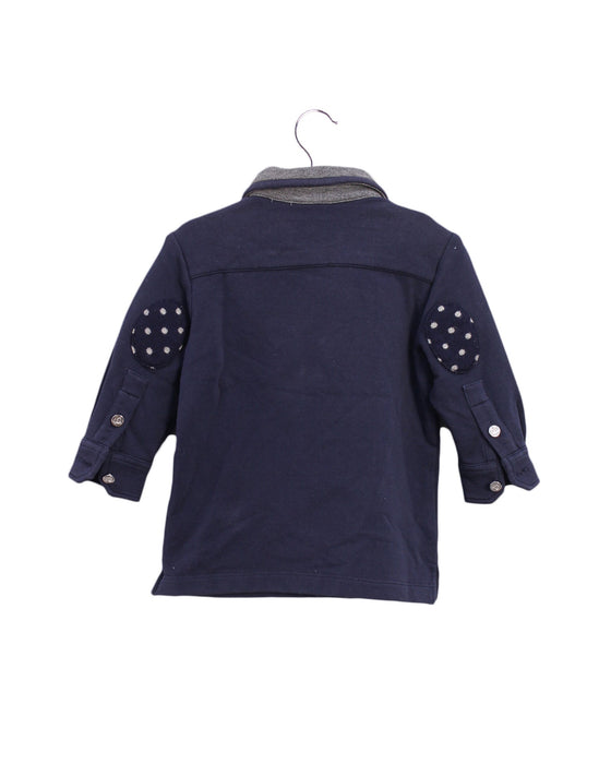 A Navy Long Sleeve Polos from Nicholas & Bears in size 6-12M for boy. (Back View)