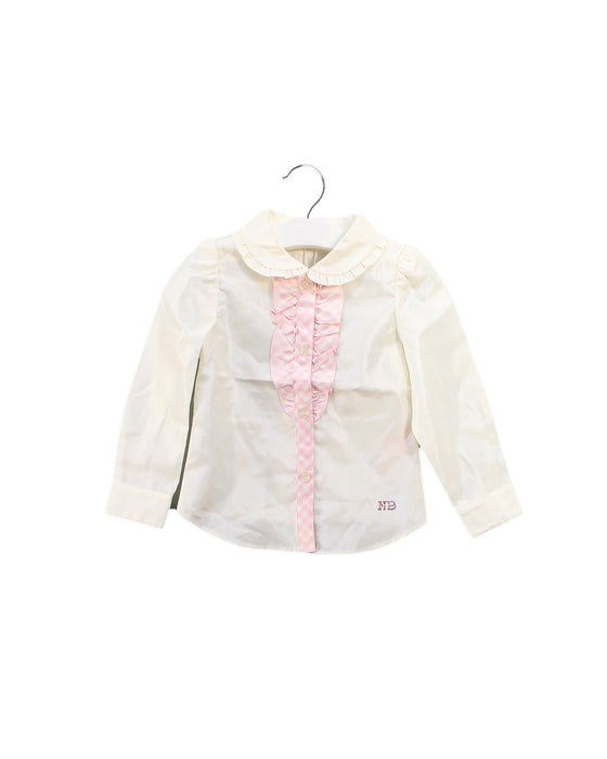 A White Shirts from Nicholas & Bears in size 2T for girl. (Front View)