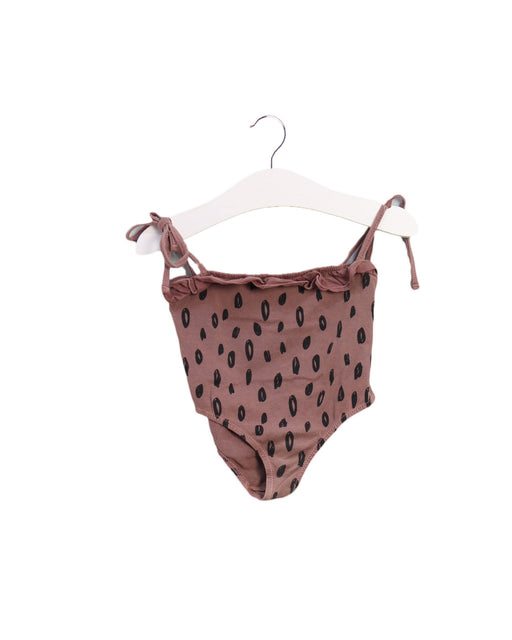 A Brown Swimsuits from Buho in size 2T for girl. (Front View)