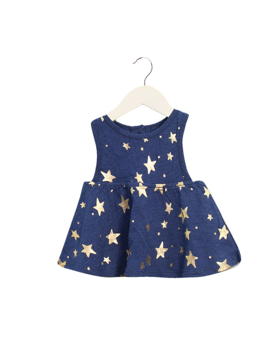 A Navy Sleeveless Dresses from Little Starters in size 3-6M for girl. (Front View)