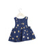 A Navy Sleeveless Dresses from Little Starters in size 3-6M for girl. (Back View)