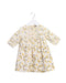 A Ivory Short Sleeve Dresses from Velveteen in size 6-12M for girl. (Front View)