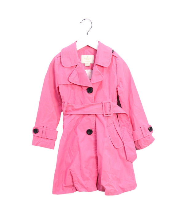 A Pink Coats from Kate Spade in size 4T for girl. (Front View)